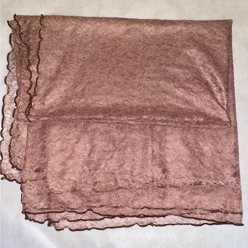 Elegant Brown tablecloth. Almost vintage